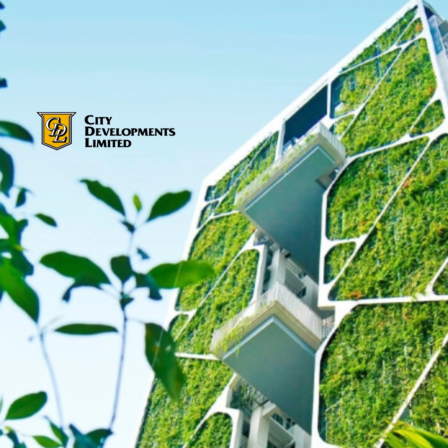 A natural insulation, CDL’s Tree House condominium completed in 2013, features a vertical garden reduces heat absorption and lowers the energy needed to cool indoor space.